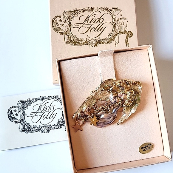 KIRKS FOLLY "MOTHER'S ANGEL PIN" - GUARDIAN ANGEL - Picture 1 of 12